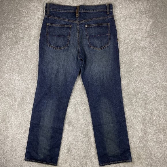 UK Style by French Connection Jeans Mens Size 33x30 Straight Leg Dark Wash Denim - Picture 5 of 15